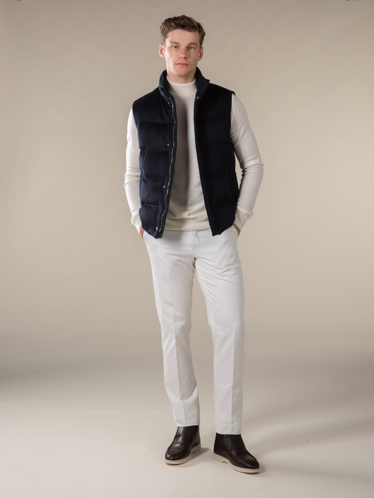 Barker Vest - Navy