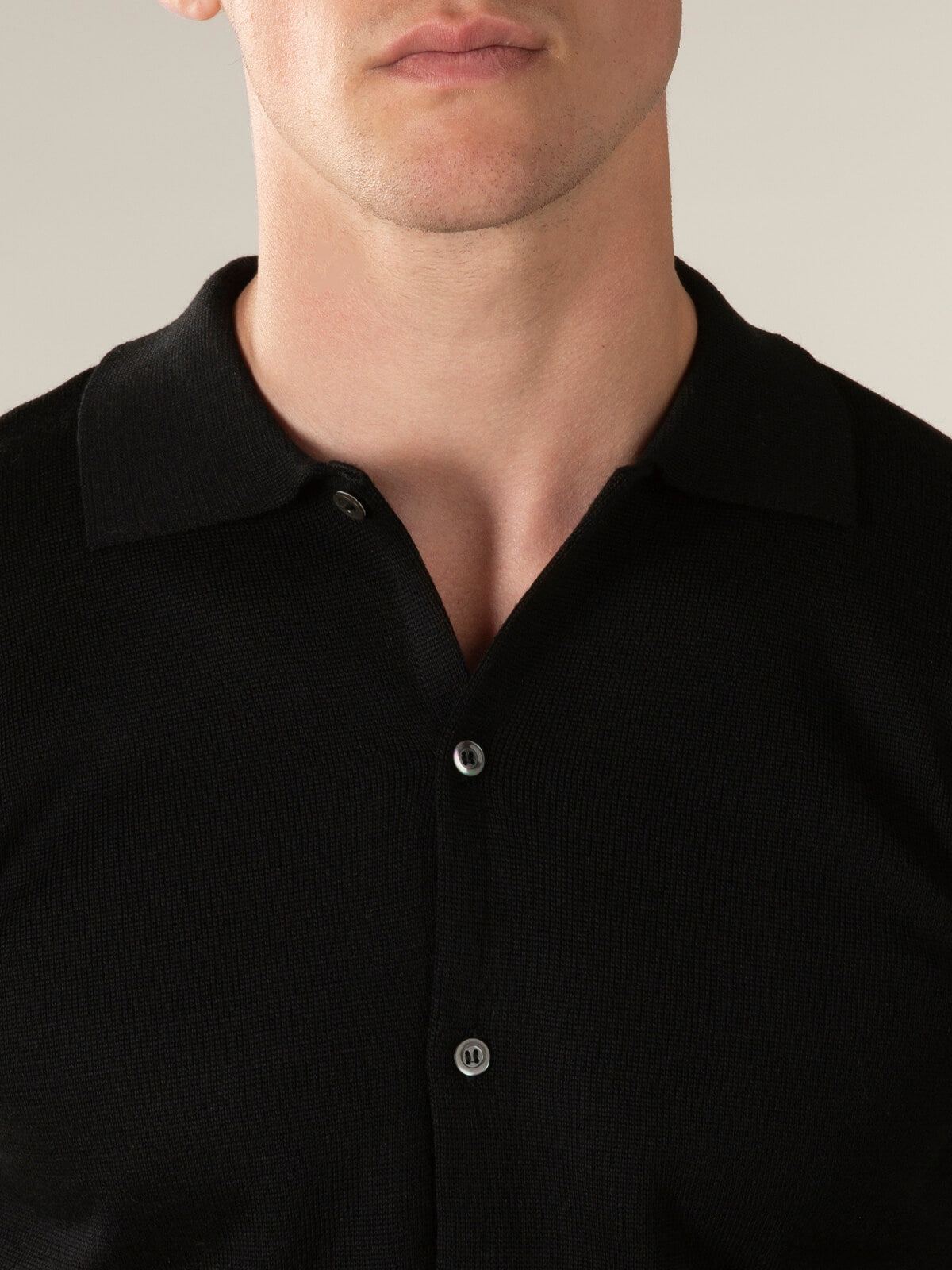 Reed Knitted Shirt - Black