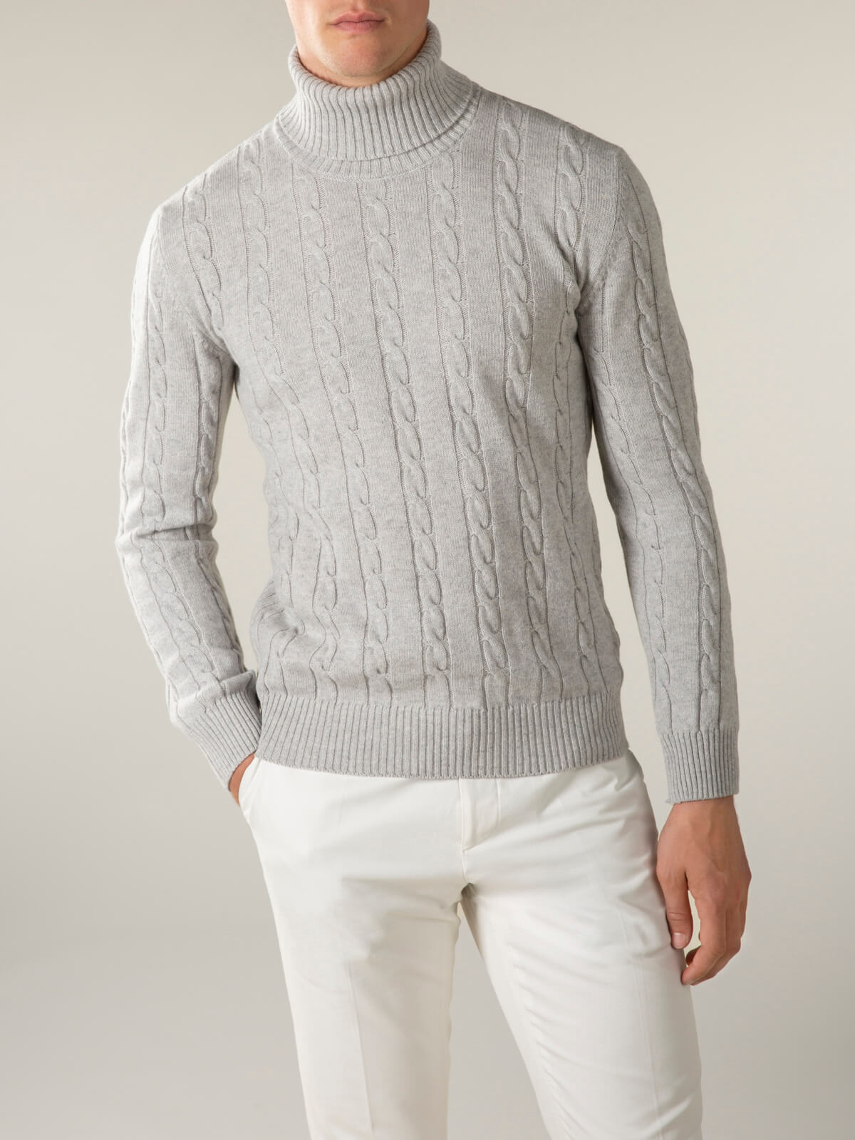 Ptolemy Knit Sweater - Light Grey