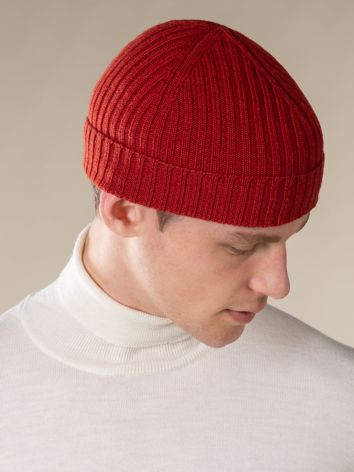 Louis Beanie - Burnt Red