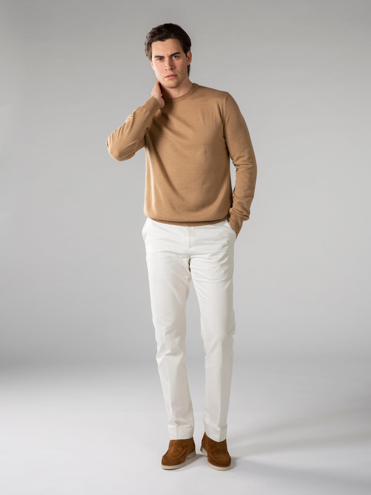 Luan Crew Neck Sweater - Beige