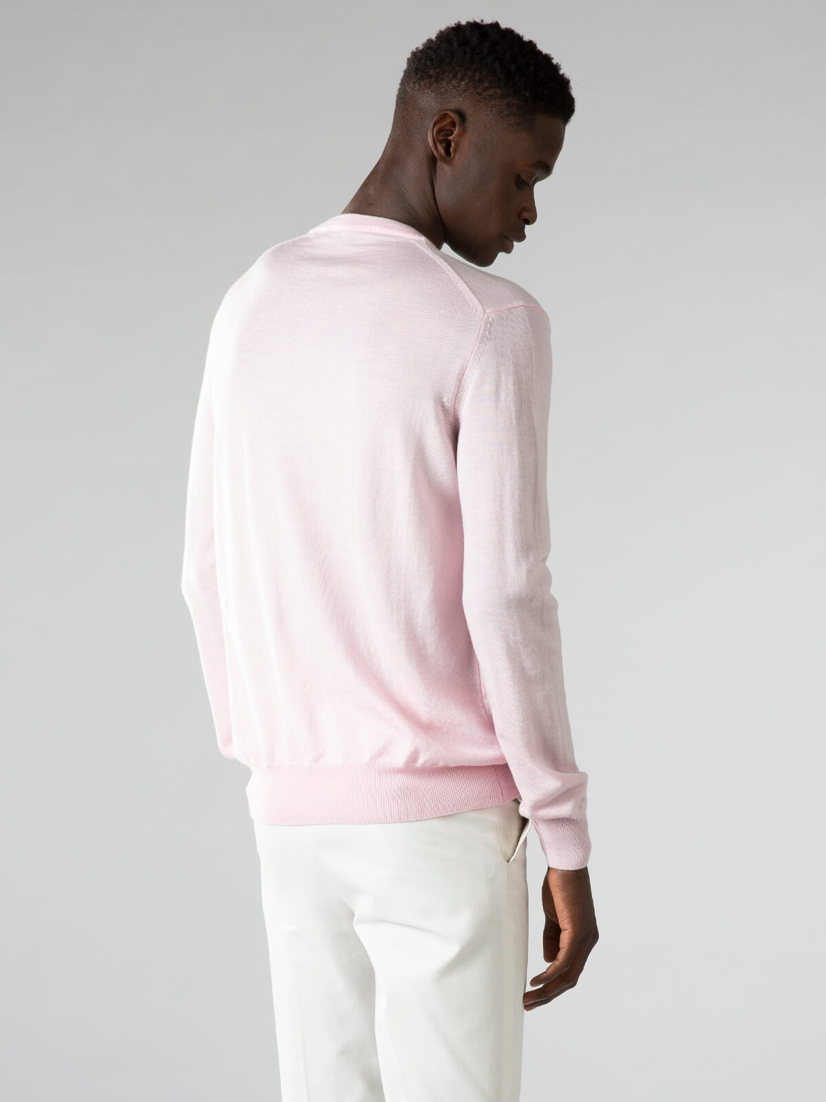 Kaliph V-Neck Sweater - Pink