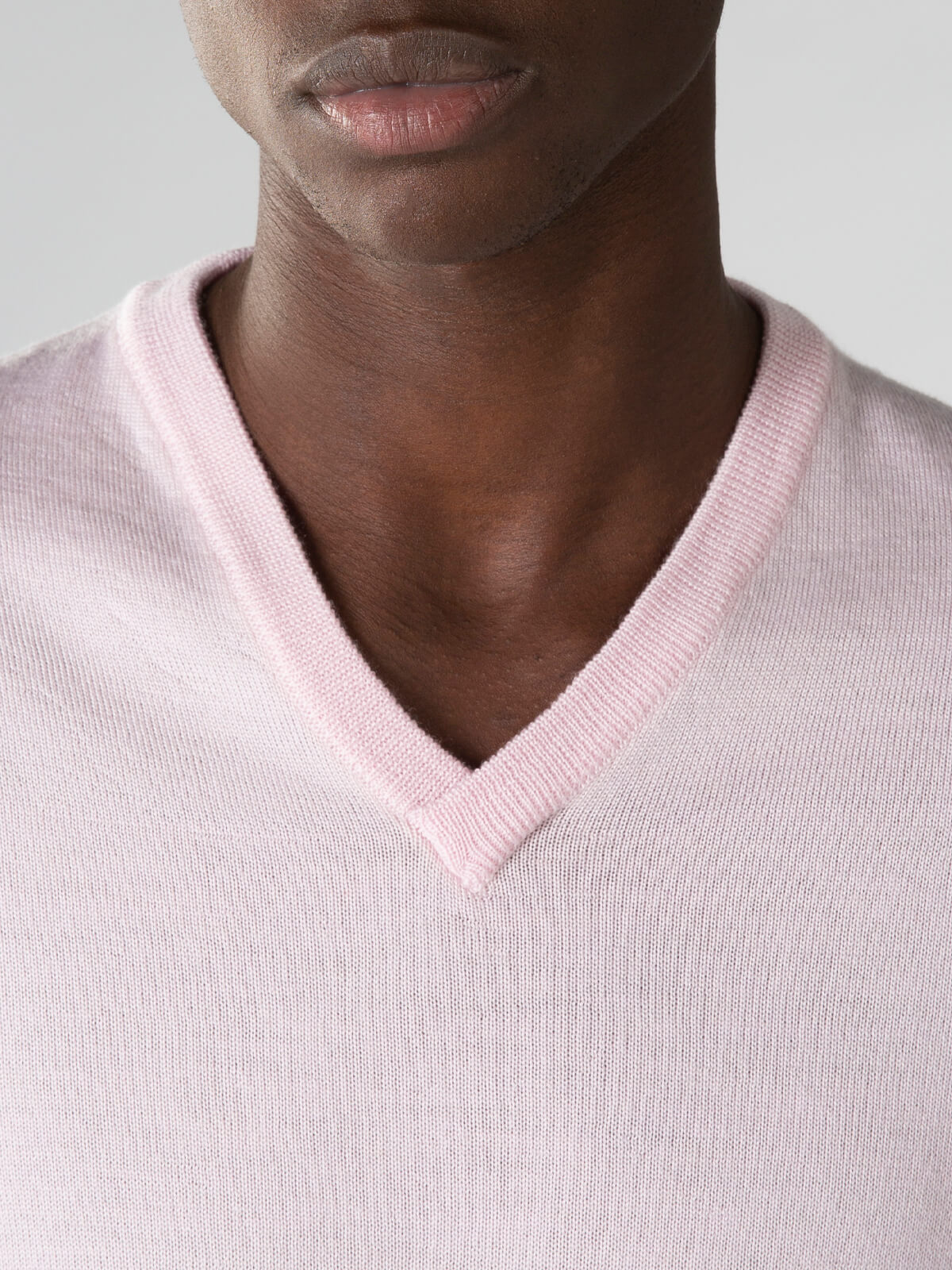 Kaliph V-Neck Sweater - Pink