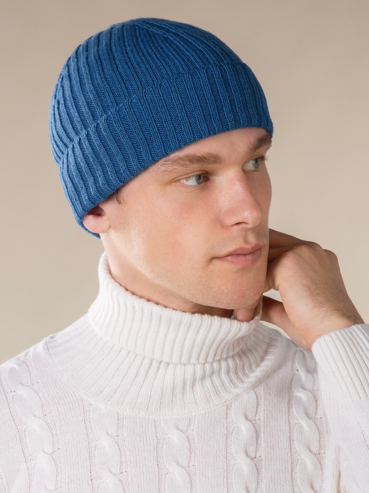 Ash Beanie - Deep Blue