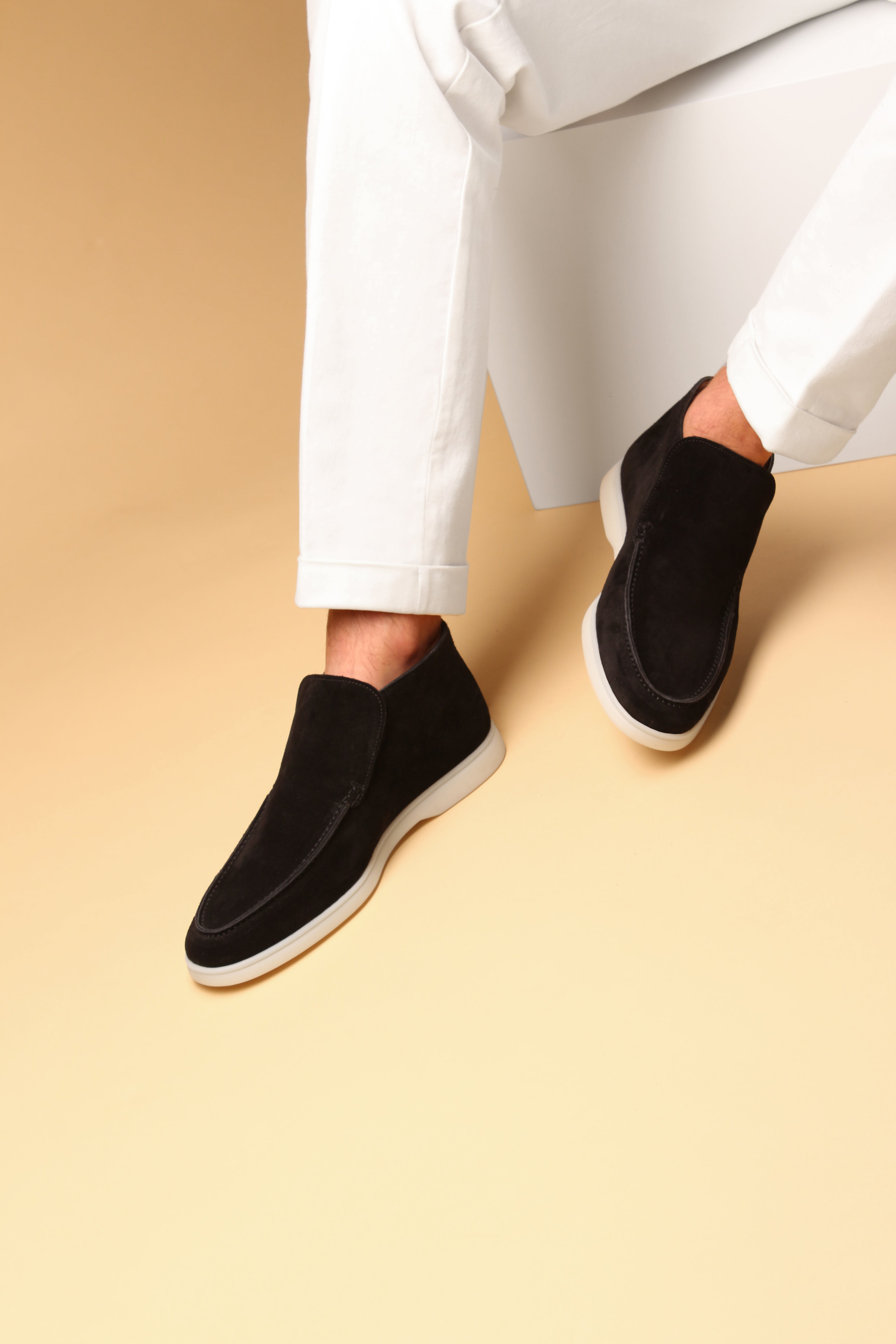 Zephyr Suede Loafer - Black